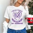 Purple In Memory Of My Husband Pancreatic Cancer Awareness Unisex T-Shirt Purple In Memory Of My Husband Pancreatic Cancer Awareness Unisex T-Shirt