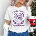 Purple In Memory Of My Mother In Law Alzheimers Awareness Unisex T-Shirt Purple In Memory Of My Mother In Law Alzheimers Awareness Unisex T-Shirt