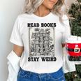 Read Books Stay Weird Book Lover Joke Introvert Reading Unisex T-Shirt