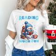 Reading Is Snow Much Fun Christmas Xmas Book Reading Unisex T-Shirt