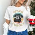 Retro Phone Never Forget Nostalgia Vintage Raglan Baseball Tee Unisex T-Shirt