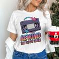 Rewind Good Times Retro VHS Tape Nostalgia 80s 90s Premium Tri-Blend Unisex T-Shirt