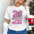 Senior 2026 Graduation Girls Coquette Pink Bow Class Of 2026 Premium Unisex T-Shirt
