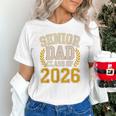Senior Dad Class Of 2026 Purple Yellow Vintage Graduation Unisex T-Shirt