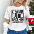 Straight Outta Junior High Graduation Class Of 2018 Unisex T-Shirt