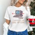 I Survived The Dial-Up Era Retro 90s Nostalgia Premium Tri-Blend Unisex T-Shirt
