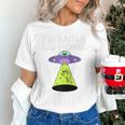 I Wanna Go Home Introvert UFO UAP Flying Saucer Trippy Alien Raglan Baseball Tee Unisex T-Shirt