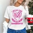 I Wear Pink In Memory Of My Granddaughter Breast Cancer Unisex T-Shirt