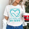 I Wear Teal & Purple In Memory Of My Wife Unisex T-Shirt I Wear Teal & Purple In Memory Of My Wife Unisex T-Shirt