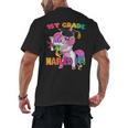 1st Grade Nailed It Flossing Unicorn Graduation Shirt Men's Back Print T-Shirt