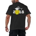 2018 Softball Senior Graduation Shirt For Girls Grad Men's Back Print T-Shirt