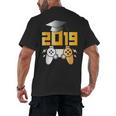 2019 High School Graduation Shirt Gamer Graduate Men's Back Print T-Shirt