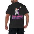 3rd Grade Graduation Unicorn End Of Year Third Men's Back Print T-Shirt
