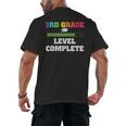 3rd Grade Level Complete Third Grade Graduation Men's Back Print T-Shirt