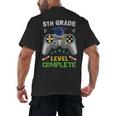 5th Grade Level Complete Gaming Graduation Class 2023 Gamer Men's Back Print T-Shirt