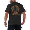 9th Grade Level Complete Ninth Grade Graduation Video Gamer Men's Back Print T-Shirt