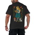 Alice In Wonderland Book Lover Lewis Carroll Rabbit Men's Back Print T-Shirt Alice In Wonderland Book Lover Lewis Carroll Rabbit Men's Back Print T-Shirt