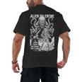 Alien Valentine Science Fiction Vintage Comic Book Men's Back Print T-Shirt