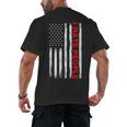 American Flag Loner Geeks Antisocial For Introvert Pride Men's Back Print T-Shirt