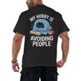 Anti-Social Club Homebody Introvert Hibernate Hermit Shyness Men's Back Print T-Shirt