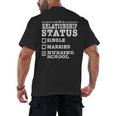 Anti Valentines Day Nursing School Nurse Graduation Shirt Men's Back Print T-Shirt