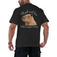 Antisocial Introvert Capybara Sarcastic Humor Men's Back Print T-Shirt Antisocial Introvert Capybara Sarcastic Humor Men's Back Print T-Shirt