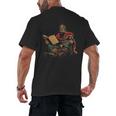 Attila The Hun Reading A Book Men's Back Print T-Shirt