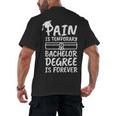 Bachelor Degree Graduation Men's Back Print T-Shirt