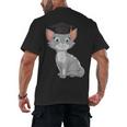 Bachelor Master Cats Graduation 2026 Graduate Men's Back Print T-Shirt