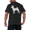 Basenji Graduation Dog Graduate Men's Back Print T-Shirt