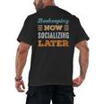 Beekeeping Now Minimal Socializing Introvert Vintage Men's Back Print T-Shirt