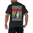 Bernedoodle Dog Introvert Bernedoodle Men's Back Print T-Shirt Bernedoodle Dog Introvert Bernedoodle Men's Back Print T-Shirt