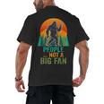 Bigfoot Introvert People Not A Big Fan Retro Sasquatch Men's Back Print T-Shirt Bigfoot Introvert People Not A Big Fan Retro Sasquatch Men's Back Print T-Shirt