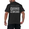 Biology Degree For College Graduation Tee Shirt T-Shirt Men's Back Print T-Shirt