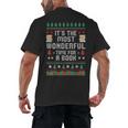 Book Lover Christmas Reader Ugly Sweater Tee Xmas New Year Men's Back Print T-Shirt Book Lover Christmas Reader Ugly Sweater Tee Xmas New Year Men's Back Print T-Shirt