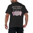 Book Lover's Pretty Girl's Read Books Men's Back Print T-Shirt