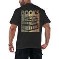 Book Reader Vintage Bookworm Retro Book Lover Men's Back Print T-Shirt