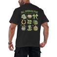 ALL Booked For St Patricks Day Bookish Leprechaun Bookworm Men's Back Print T-Shirt ALL Booked For St Patricks Day Bookish Leprechaun Bookworm Men's Back Print T-Shirt