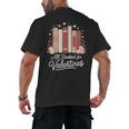 All Booked For Valentines Book Lovers Hearts Men's Back Print T-Shirt