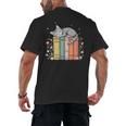 Books Lover Cute Sleepy Cat Relax Reading Vibe Men's Back Print T-Shirt Books Lover Cute Sleepy Cat Relax Reading Vibe Men's Back Print T-Shirt