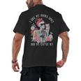 I Like My Books Spicy And My Coffee ICY Skeleton Women Men's Back Print T-Shirt