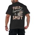 Bookworm Fueled By Sarcasm And Smut Book Reading Men's Back Print T-Shirt