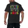 My Brother Graduated Kindergarten Class Of 2025 Graduation Men's Back Print T-Shirt