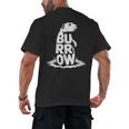 Burrow Prairie Dog Word Art Introvert Nature Retreat Men Women Kids Men's Back Print T-Shirt