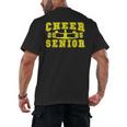 Cheerleading Senior Night Cheer Senior 2025 Graduation 10 Men's Back Print T-Shirt
