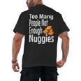 Chicken Nugget Saying Introvert Nuggie Foodie Food Men's Back Print T-Shirt Chicken Nugget Saying Introvert Nuggie Foodie Food Men's Back Print T-Shirt