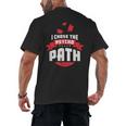 I Chose The Psycho Path School Graduation Men's Back Print T-Shirt