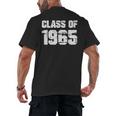 Class Of 1965 High School College Graduation Reunion Men's Back Print T-Shirt