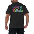 Class Of 1966 School Reunion College Highschool Graduation Men's Back Print T-Shirt