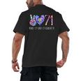Class Of 1971 Shirt Tie Dye Senior Graduation Class Reunion Men's Back Print T-Shirt